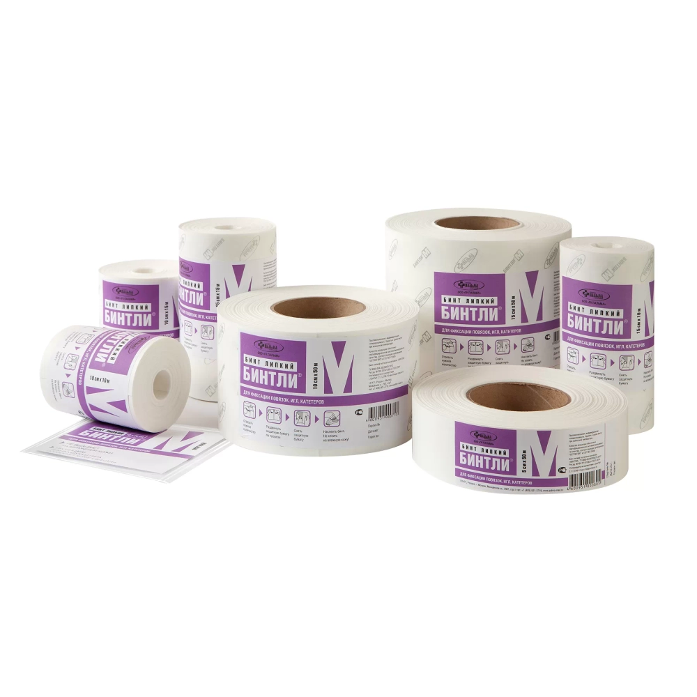 Бинт липкий Бинтли-М 15 см 50 м