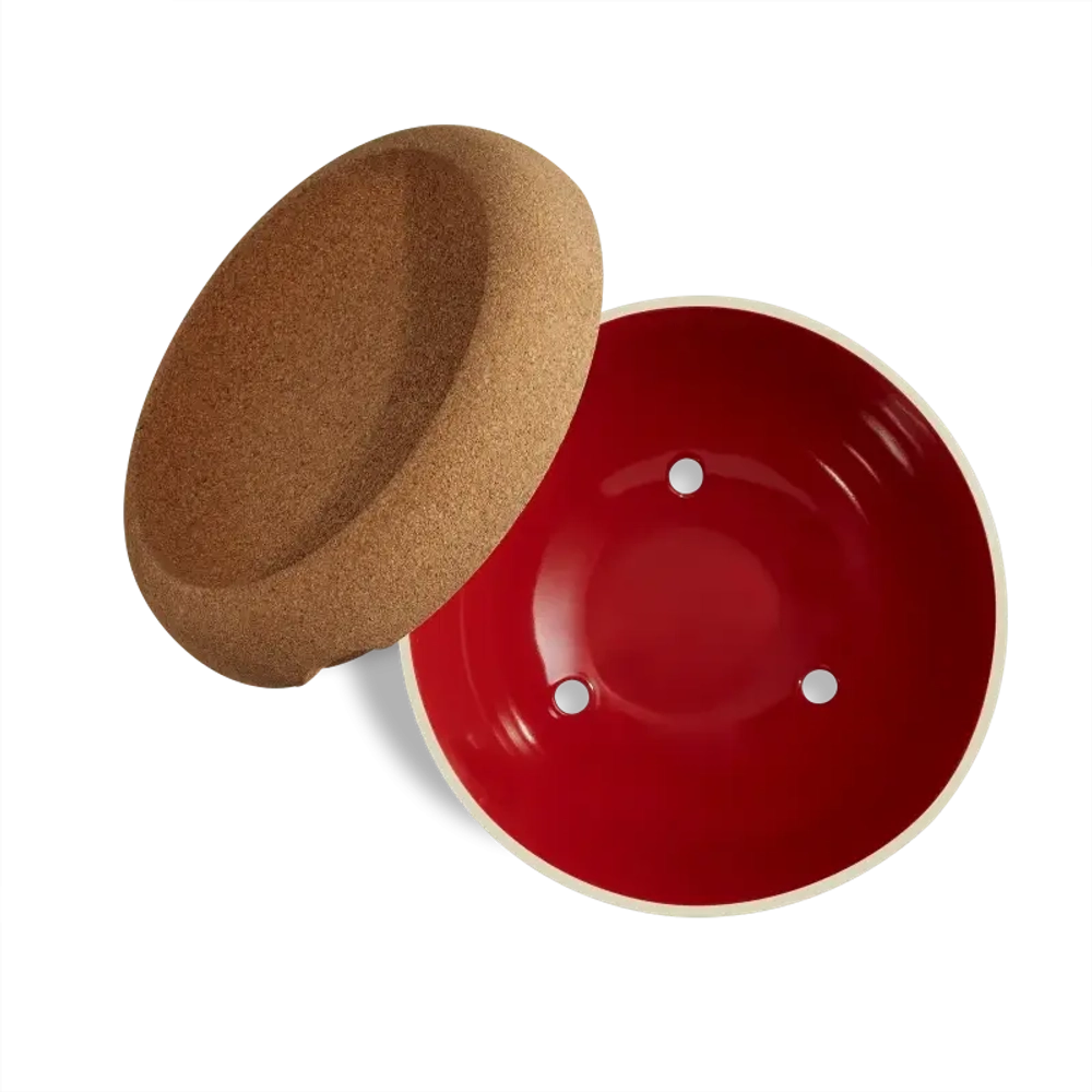 Чаша для фруктов и овощей с крышкой Emile Henry Burgundy, 4.7 л