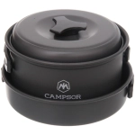 Набор посуды походной (ковш, сковорода, крышка, 2чашки, лопатка, губка, поварёшка) COMPSOR-200