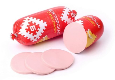 Колбаса вареная "Докторская с маслицем" 400г. Брест