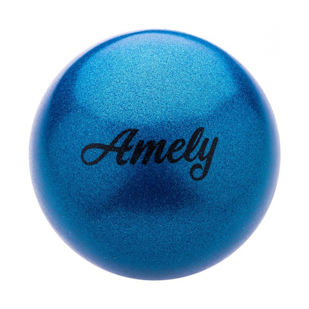 Мяч для художественной гимнастики Amely 19 см глиттер