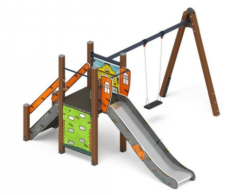 Игровой комплекс Счастливое детство Город ДИК 2.01.03-01 H=1200