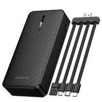 Borofone BJ84 Smooth портативный аккумулятор с 4 кабелями (10000mAh) (black)