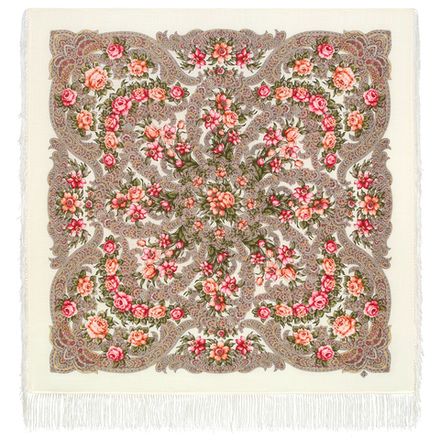 Павловопосадский платок У родного дома 1980-0