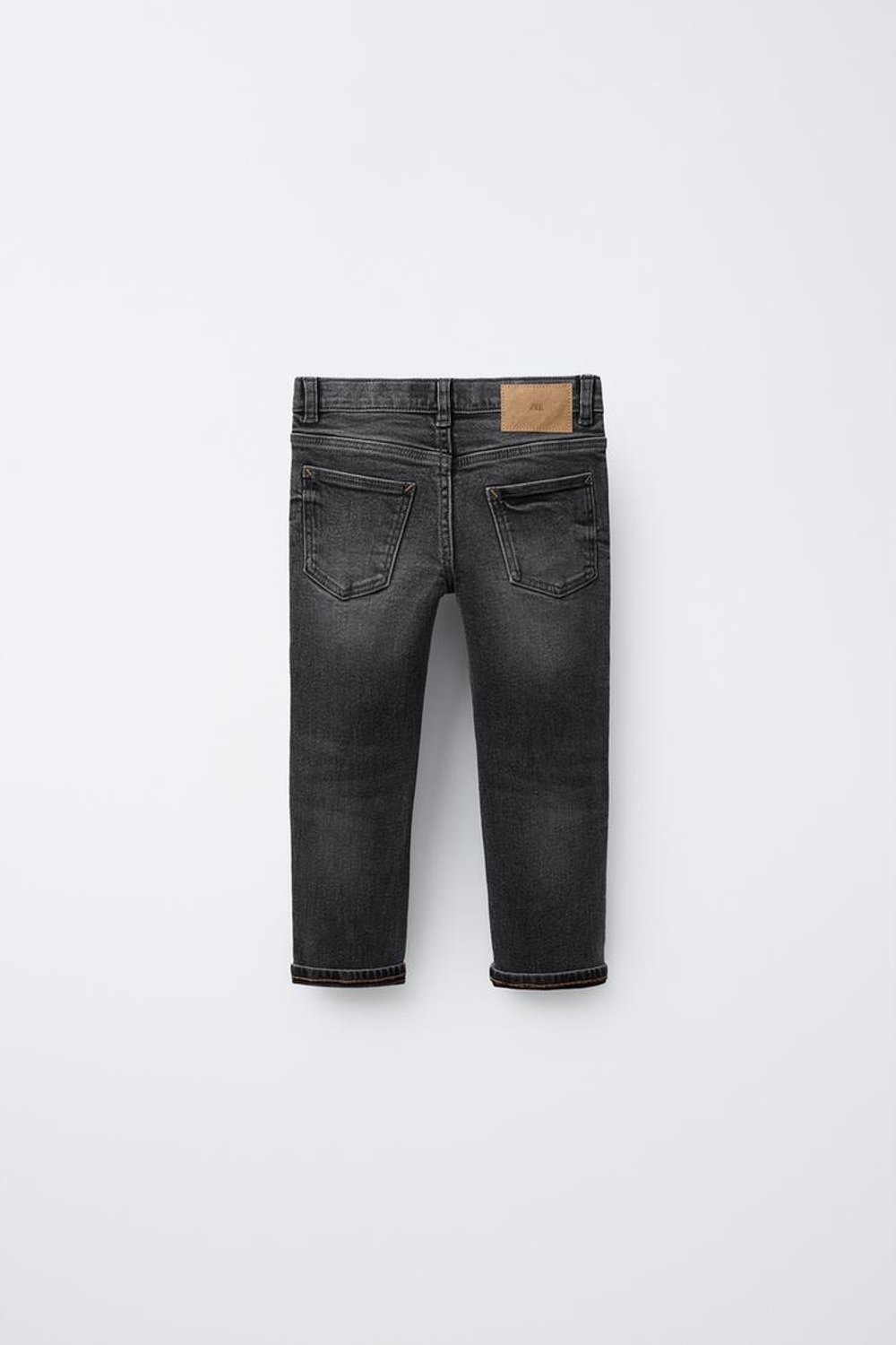 ZARA ДЖИНСЫ ПРЯМОГО КРОЯ, СЕРЫЙ