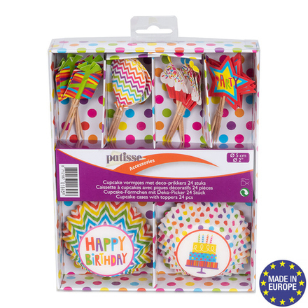 Детский набор для кексов "День рождения" Patisse
