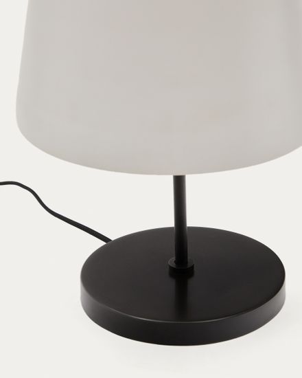 Настольная лампа Nefar из глазурованного стекла и метала