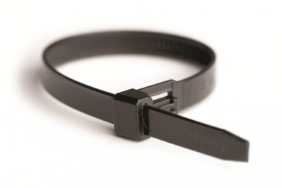 Хомут P6.6 многоразовый, черный, 7,5x250