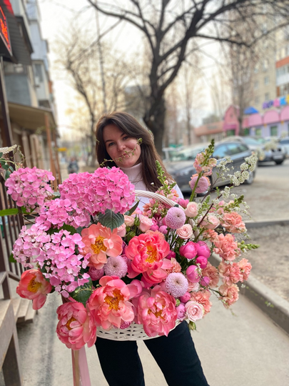 Букеты с пионами