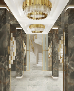 Wall lamp WATERFALL TORCH by Luxxu