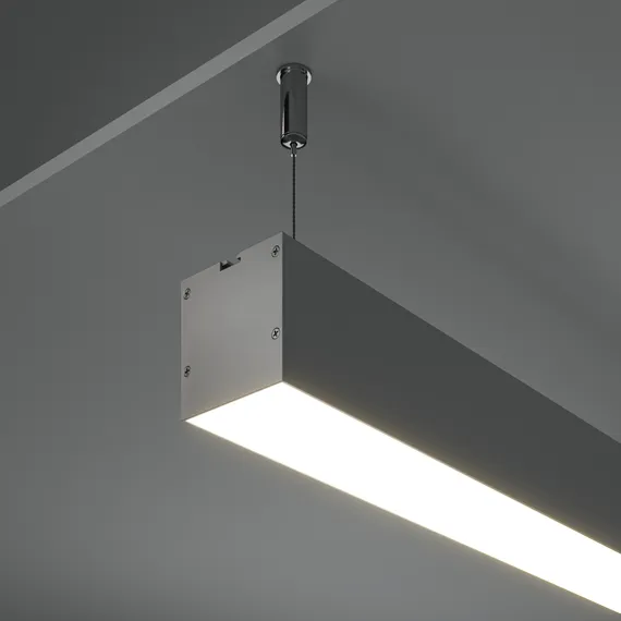 Алюминиевый профиль накладной-подвесной 50x50 (Серебро, 2 м), ALM-5050-S-2M Led Strip alm-5050-s-2m