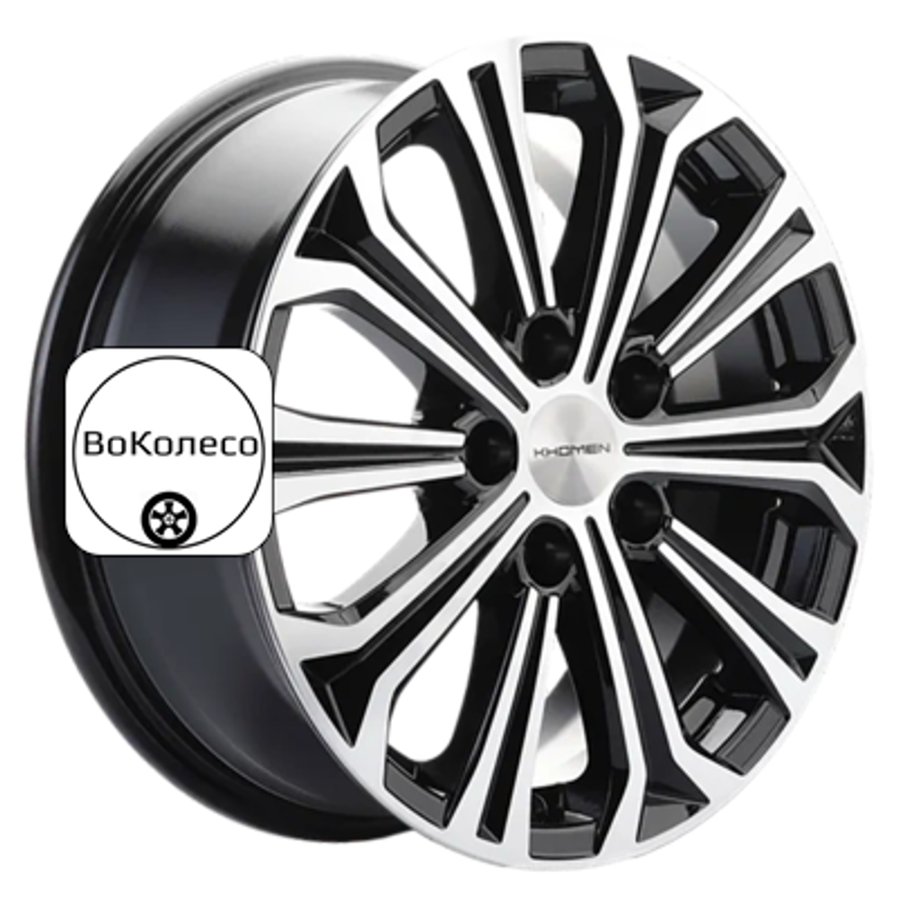6,5x16/5x108 ET50 D63,3 KHW1610 (Focus) Black-FP Khomen Wheels