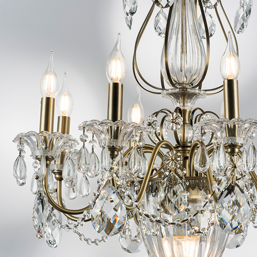 790111 Люстра SCHON 11х60W E14 Бронза