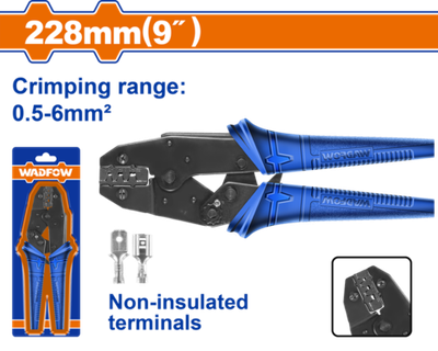 Клещи обжимные 0.5-6 мм2 228 мм (10/40) WADFOW WCP1609