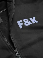 Худи Hardlunch F&K на молнии темно-серый