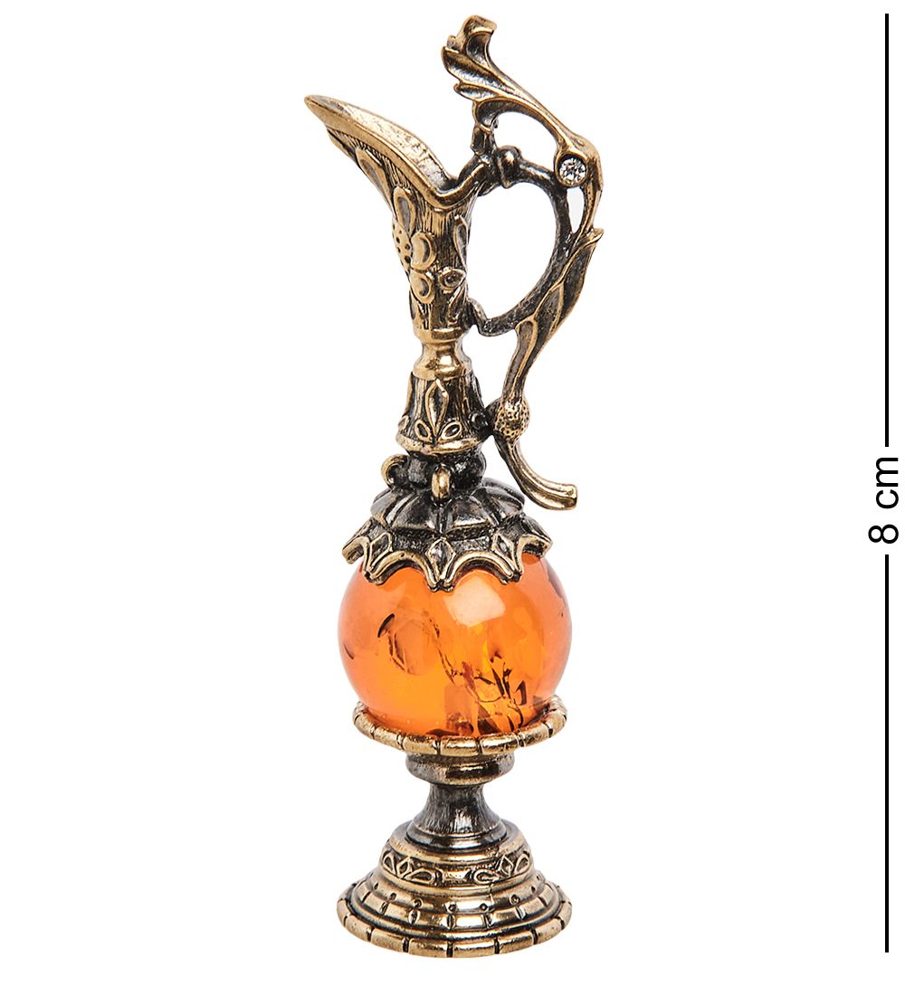 AM-1079 Фигурка «Кувшин» (латунь, янтарь)