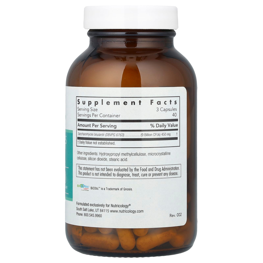 Nutricology, Restore-Biotic, сахаромицеты Буларди, 120 вегетарианских капсул