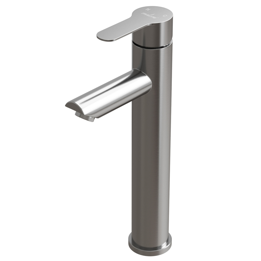 Смеситель для раковины 35k MIXLINE MLSS32-042 "Stainless" высокий излив НЕРЖ