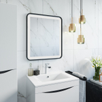 Тумба с умывальником IDDIS Cloud, подвесная, 60 см, белая, CLO60W0i95K