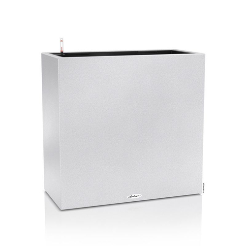 Кашпо Lechuza "Canto Stone Complete quarz white" (пластик), 79х37xH76 см