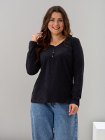 Лонгслив Л-004/черный-варенка