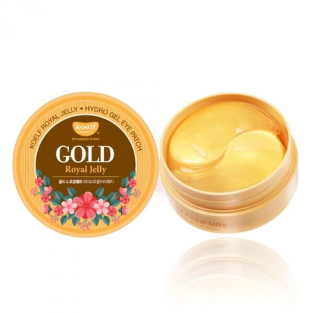 Гидро-гелевые патчи с золотом и маточным молочком Petitfee Koelf Gold & Royal Jelly Eye Patch
