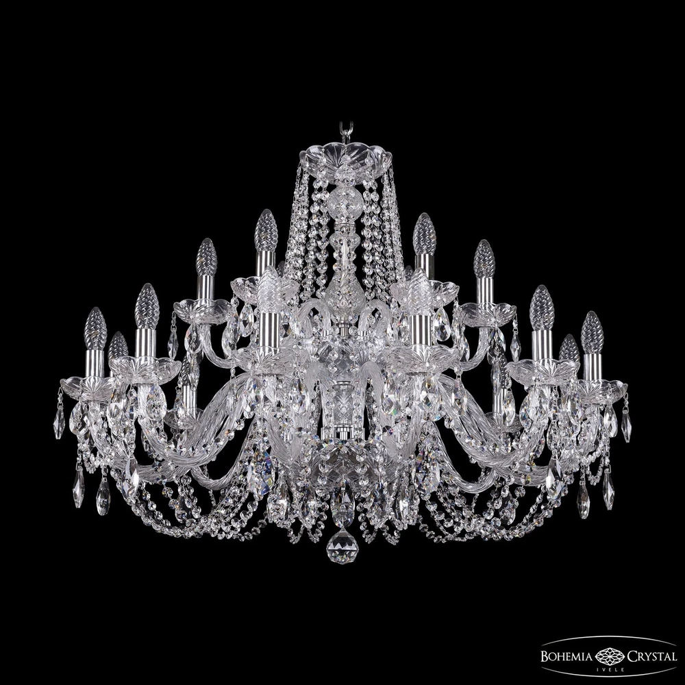 Подвесная люстра Bohemia Ivele 1402/12+6/300/2d Ni