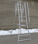 Лестница с площадкой MEGAL Л - 312 А (Н=1000)