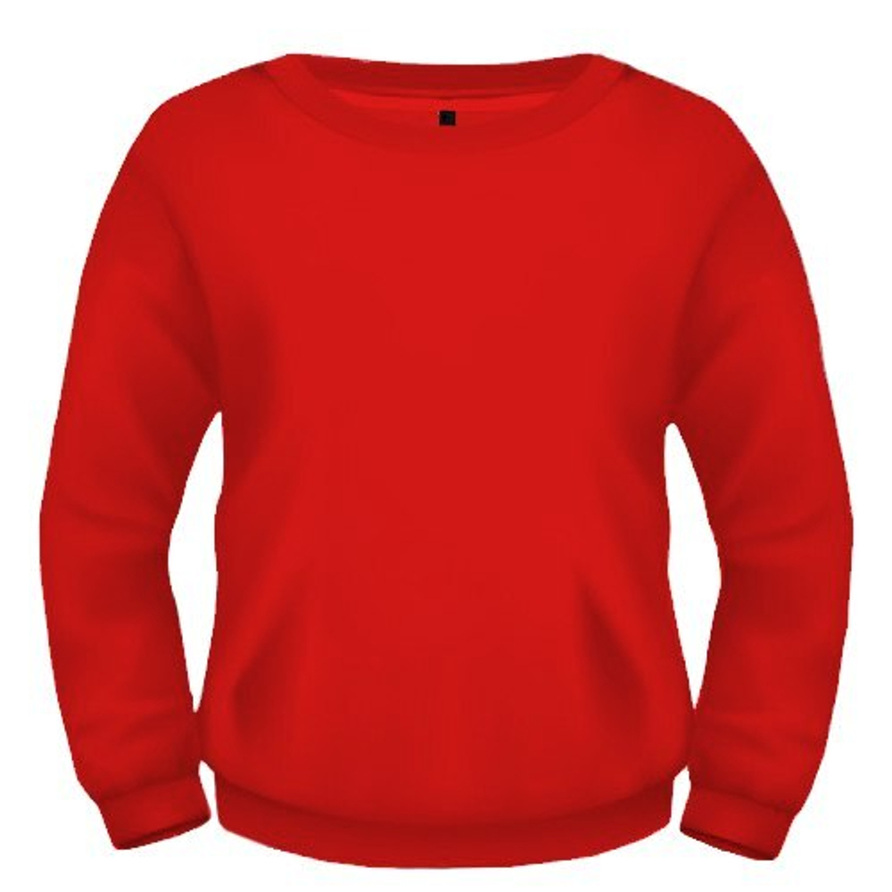 СВИТШОТ МУЖСКОЙ, ФУТЕР 300, 80%Х/Б, 20%ПЭ, Красный ПРЕМИУМ M-301_54 (3XL)