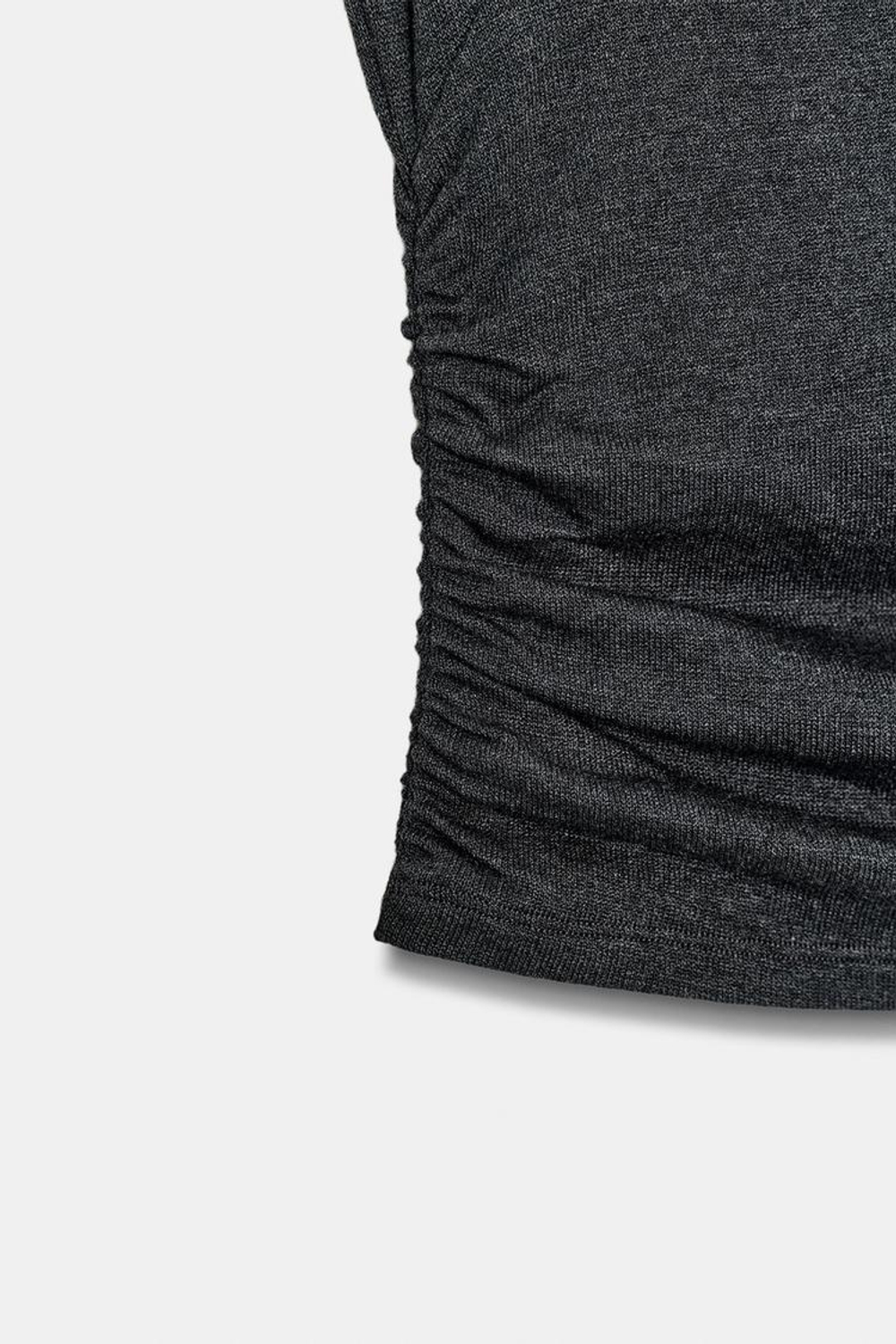 ZARA МЯГКИЙ ТОП-ХАЛТЕР, АНТРАЦИТОВО-СЕРЫЙ