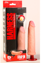 Страпон-трусики с реалистичным фаллосом Harness Supreme Realistic (16,5 см) (Цвет: телесный с черным)