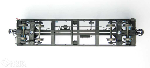 4-осная платформа для перевозки лесоматериалов и крупнотоннажных контейнеров с доп.стойками РЖД