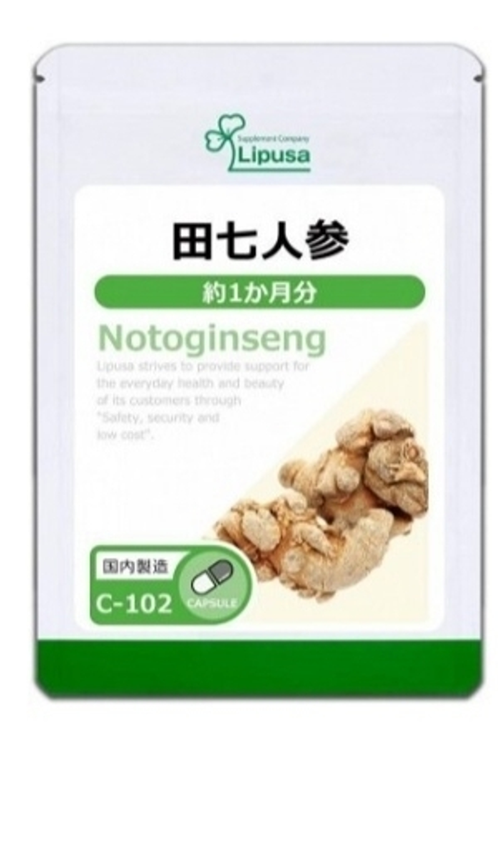 LIPUSA Notoginseng С-102 - комплекс женьшеня и витаминов группы B