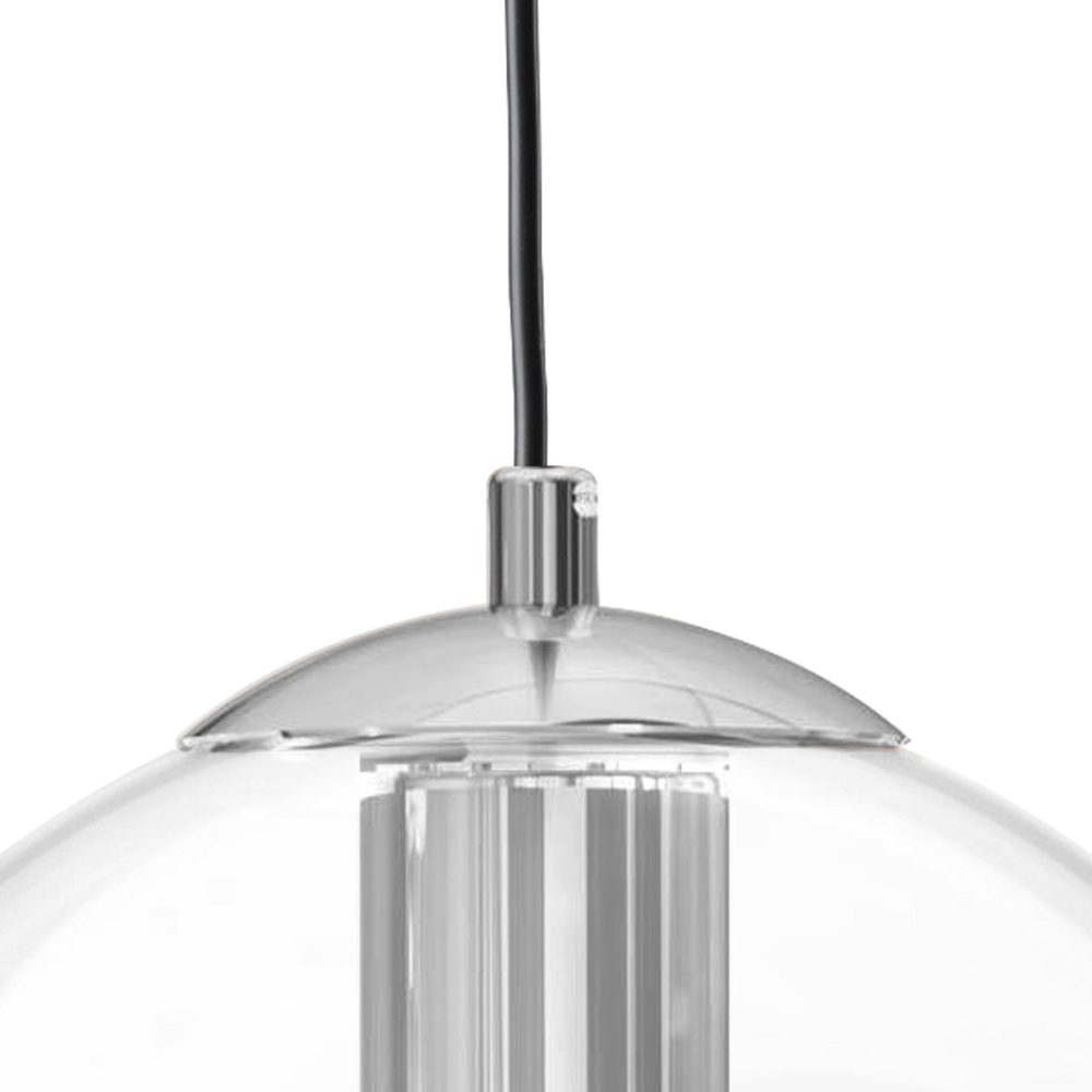 801004 Люстра SFERETTA E27 1х6W (led) E27 ХРОМ/ПРОЗРАЧНЫЙ