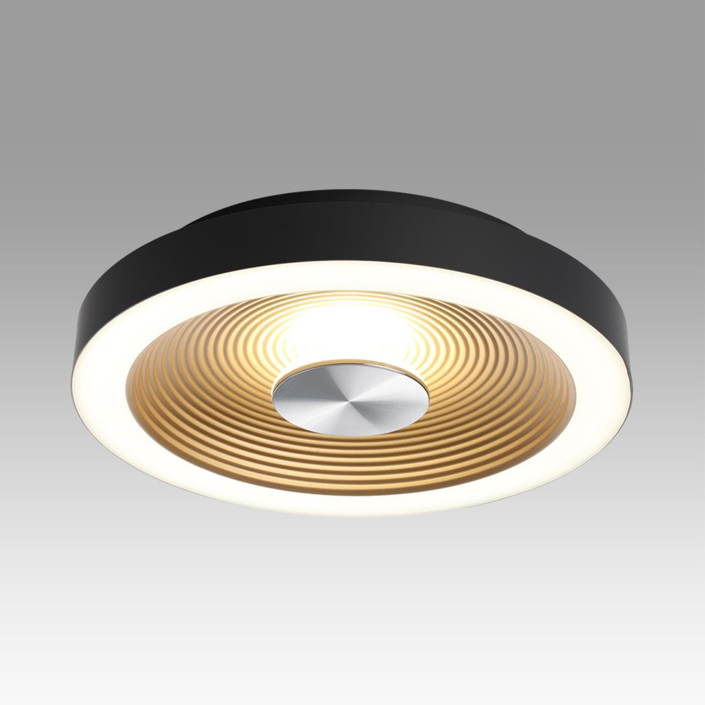 7753/18L MITRA LED SN 093 Светильник пластик/белый/черный/золотой LED 18Вт 4000K D320 IP54 QUANTUM