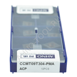 Пластина твердосплавная ISO CCMT09T304-PMA ACP10E AHNO по стали, чистовая