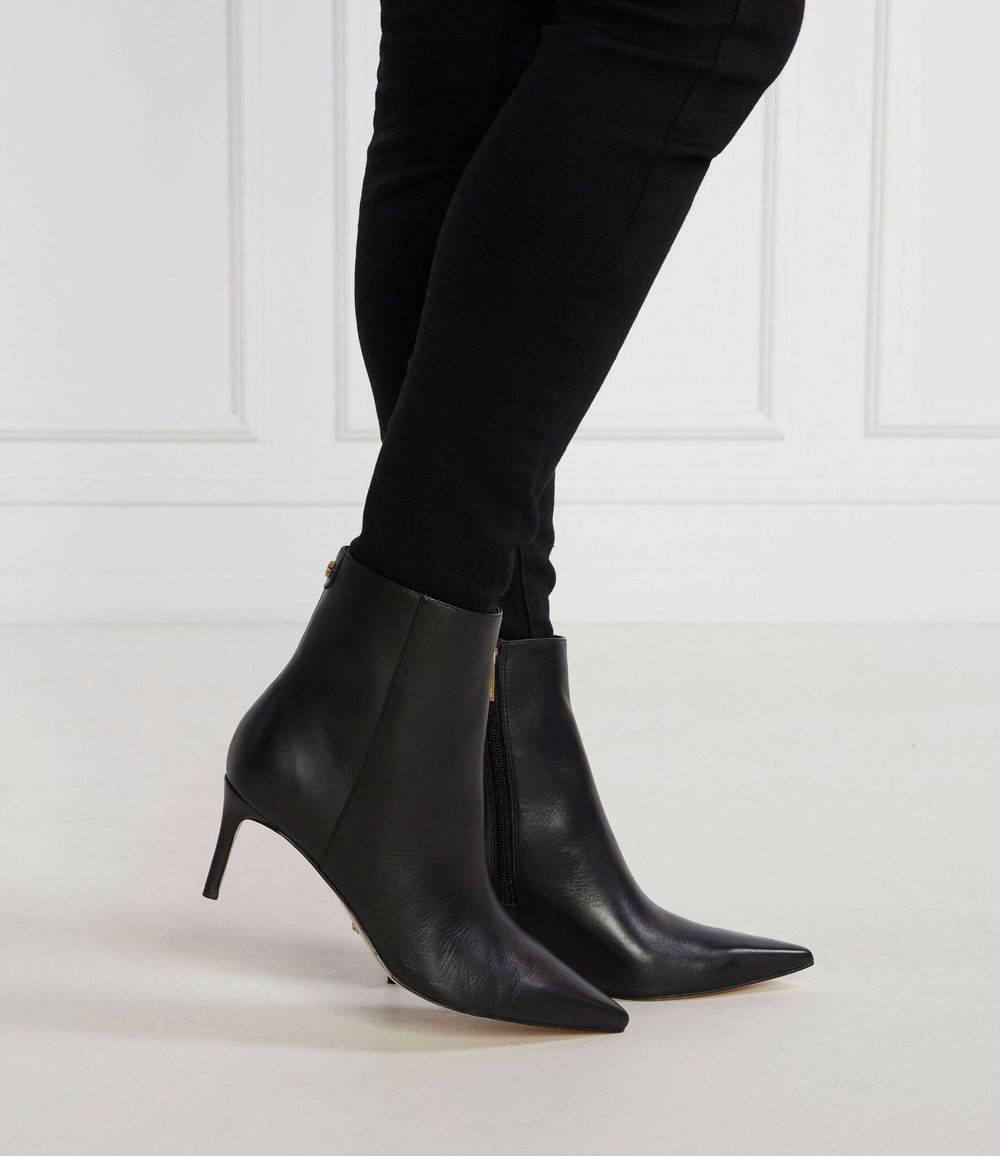 Кожаные ботильоны на шпильке Guess - черный(FL8BRN LEA10)