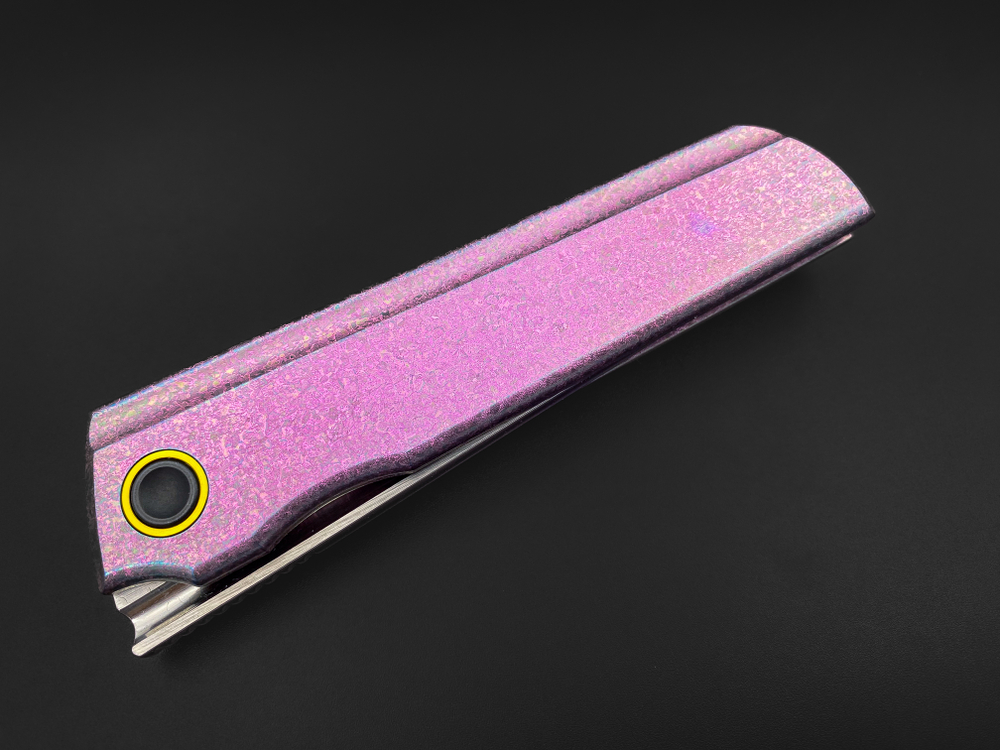 Складной нож Common M390 CrystalTi pink