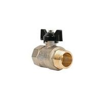 Кран шаровый НР-ВР 3/4" бабочка с биркой LD Pride