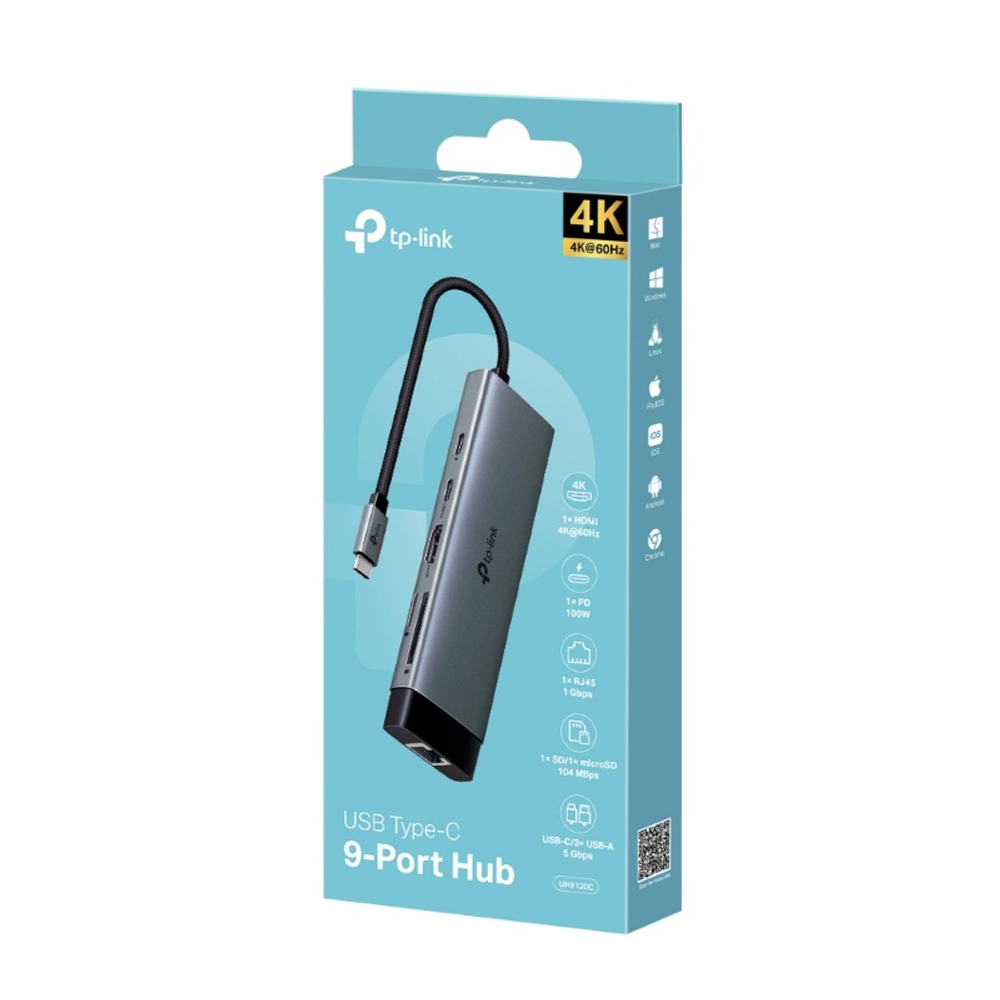 TP-Link UH9120C USB Type-C концентратор 9 в 1