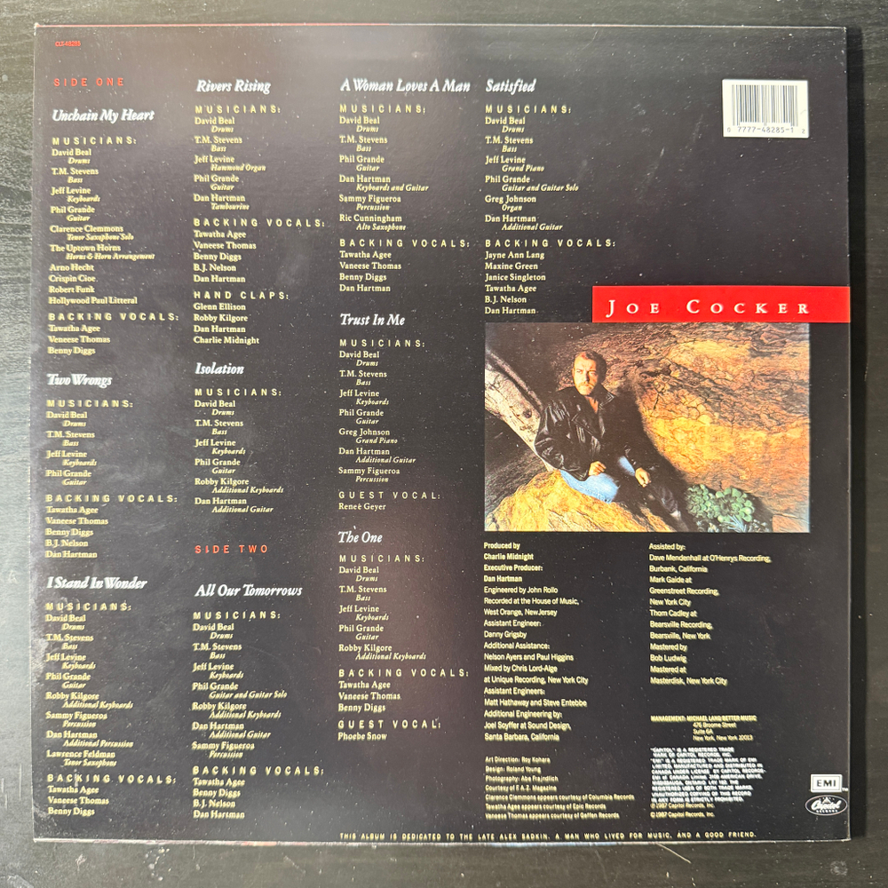 Joe Cocker ‎– Unchain My Heart (Канада 1987г.)