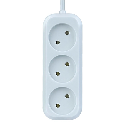 Удлинитель без зазем Perfeo 3 роз 3 м White