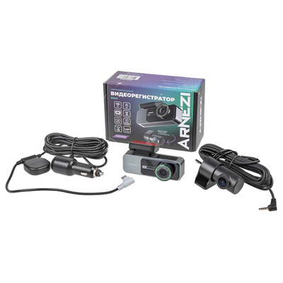 Видеорегистратор с камерой заднего вида ARNEZI D201 (2K+Full HD, Wi-Fi, GPS), , Max Вт ARNEZI A2011003