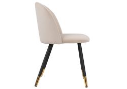 Стул на металлокаркасе Gabi beige / black / gold