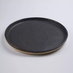 Тарелка черная керамическая плоская Clayville Truffle д 280 мм 002008