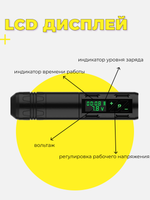 Аппрат для татуажа и тату EZ P2S с 2мя аккумуляторами