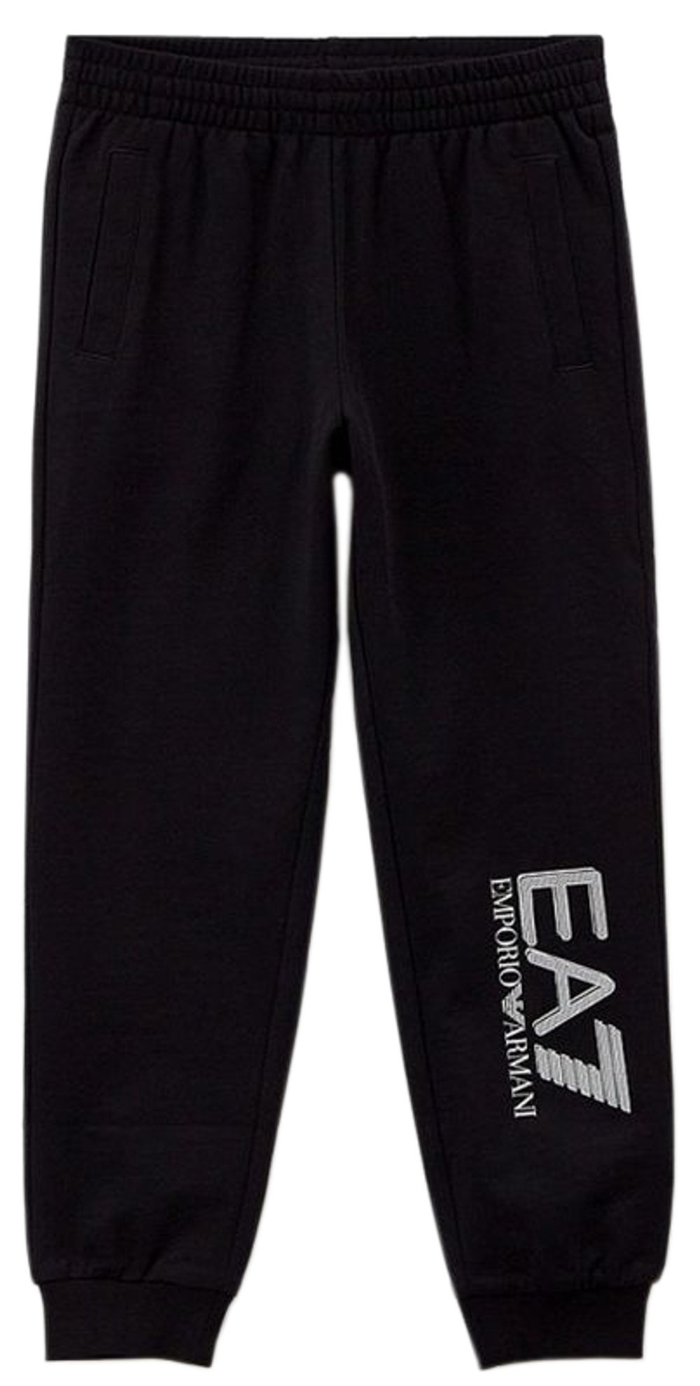 Детские теннисные брюки EA7 Boys Jersey Trouser - Black