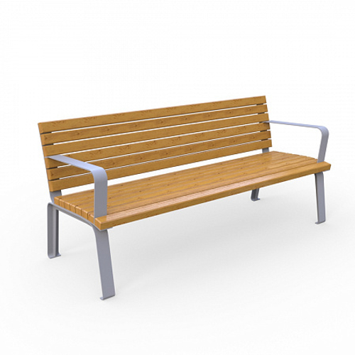 Скамейка Мадрид с подлокотниками