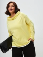 Лонгслив оверсайз с вырезом лодочка