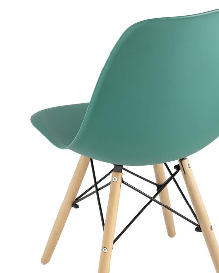 Стул Eames Style DSW серо-зеленый (разборный каркас)